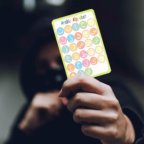 36 Arabic Flash Cards, Arabic Alphabet Learning for Beginners, Adults, Learn Arabic Alphabet Letters Writing & Pronunciation Guide for Teacher Tool Supplies