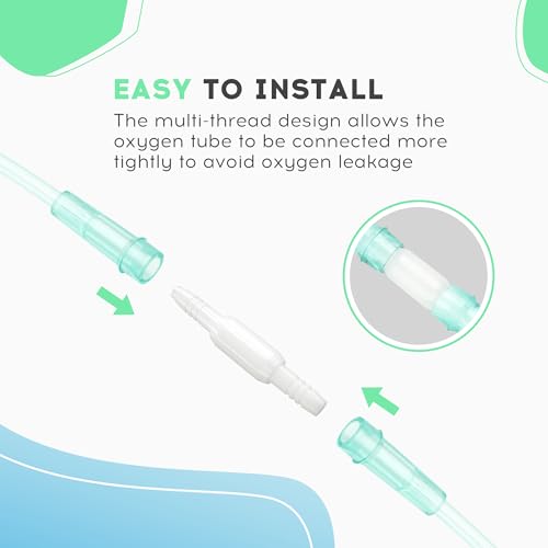 Oxygen Tubing Swivel Connectors – 20-Pack Leak-Proof 360-Degree Rotatable Oxygen Tube Connectors, Oxygen Connector Avoid Tangles - size: 20 pack