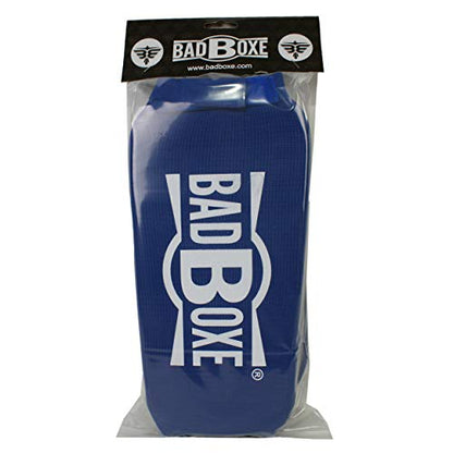 Twister Muay Thai Boxing Kickboxing Karate Shin Guard Taekwondo MMA | Elastic Cotton Cloth Shin & Instep Padded Guards | Shin in Steps Shin Guards Pair - color: BLUE/WHITE, size: X-Small