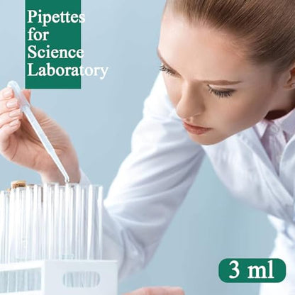 50 PCS 3ml Dropper Pipettes - Disposable Pipettes Dropper for Accurate Liquid Transfer, Perfect for Essential Oils, Resin, Crafts, Labs - Plastic Pipette, Droppers - size: 3 ML