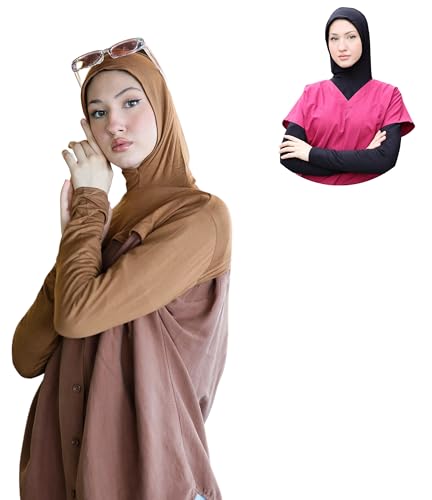 para life Hijab-Dickey-BoleroArm Sleeve With Hijab-Hijab&Armsleeve|Shrugs For Women-Arm Sleeve|Arm Sleeves For Women - color: Tan