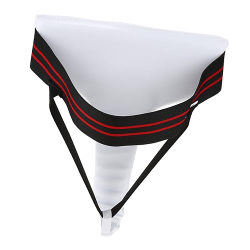 Dioche Boxing GroWomens Taekwondo Groin Guard - Ergonomic Design Boxing Karate Protector for Optimal Coverage - Durable PU Leather - Size L - size: Small