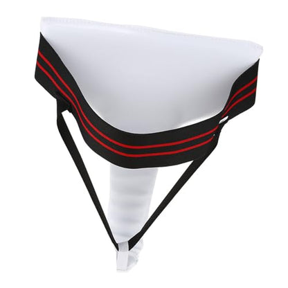 Dioche Boxing GroWomens Taekwondo Groin Guard - Ergonomic Design Boxing Karate Protector for Optimal Coverage - Durable PU Leather - Size L - size: Small
