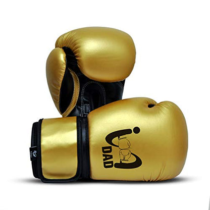 Ultimate - I Boxing Dad - Kids Boxing Gloves MMA Boxing Muay Thai Bag Work - color: Gold, size: 8 Oz