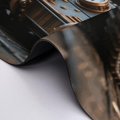 Steam Tank Model Desk Mat Washable Table Protector Waterproof Table Cover Protector Desk Placemats Heat Resistant Non-Slip Desks Cover for Desktop, Coffee Dining Tables 50x40cm - size: 50x40cm