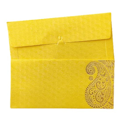 Jhintemetic® - Pack of 25 Matellic 5 Colours of 5 Each Randomly Picked Colourful Designer Shagun Lifafa/Money Gift Envelope with Golden Ambi for Gifting Money on any occasion