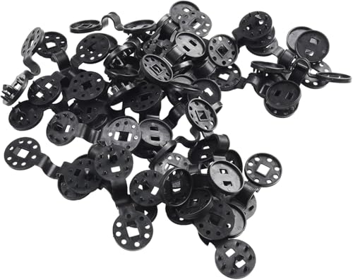 25 Pcs Black Shade Cloth Heavy Duty Lock Grip, Removable and Reusable Shade Cloth Clips for Sun Shade Net Fastening Clip, Plastic Clips for Anti Bird Netting Garden Netting Plant Support Structures