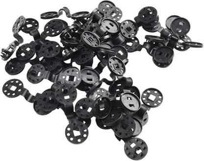 25 Pcs Black Shade Cloth Heavy Duty Lock Grip, Removable and Reusable Shade Cloth Clips for Sun Shade Net Fastening Clip, Plastic Clips for Anti Bird Netting Garden Netting Plant Support Structures