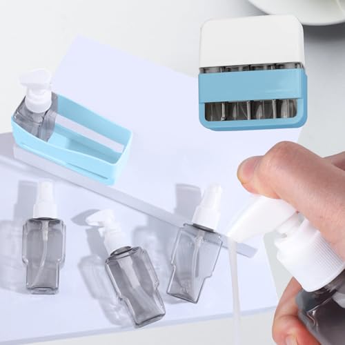 4-in-1 TSA-Approved Travel Bottles Set Leakproof Refillable Toiletry Containers for Shampoo and Liquid Essentials - color: Blue
