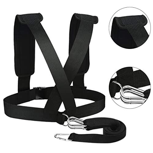 Speed Harness, Sled Harness Tire Pulling Speed Resistance Power Belt Adjustable Weight Trainer with Pull Strap for Daily Use