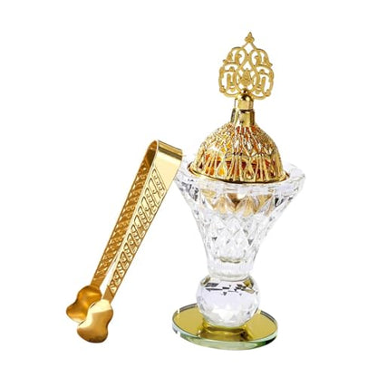 Glass Incense Burner Set Arabian Incense Holder Ornament Wedding Gift Creative Home Decor Home Fragrance for Party Study Room - style: Style B