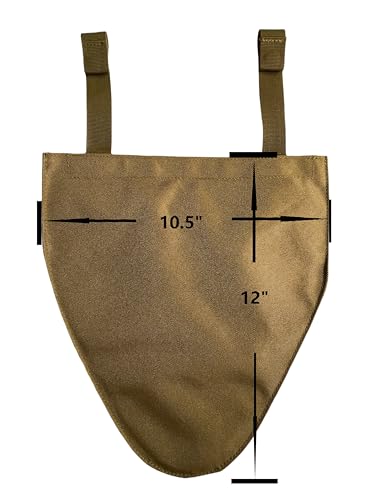 Tactical Molle Groin Protector, Detachable 800D Nylon Soft EVA for Airsoft | 800D nylon rugged build, soft EVA impact padding, detachable design, MOLLE compatible for airsoft tactical use - color: Tan