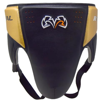 RIVAL Boxing RNFL10 360 Groin Protector with Intelli-Shock D3O Foam, Intelligently Adapts to The Intensity of Any Hit - color: Black/Gold, size: Medium