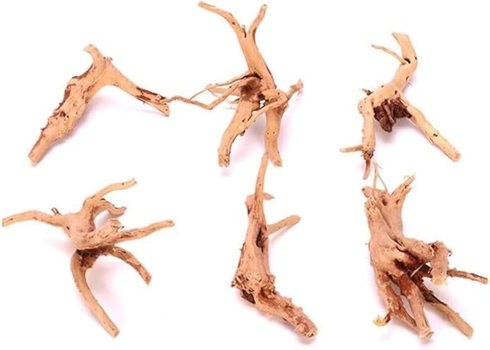 1 Pc Natural Driftwood for Aquarium, Reptile Branches Terrarium Wood Aquarium Trunk Driftwood Tree Fish Tank Log Decoration Plant Stump Clever Design(8-10Cm)