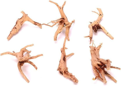 1 Pc Natural Driftwood for Aquarium, Reptile Branches Terrarium Wood Aquarium Trunk Driftwood Tree Fish Tank Log Decoration Plant Stump Clever Design(8-10Cm)