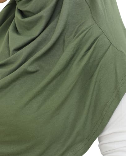 Prien Ready To Wear Hijab For Women, Instant Turban, Soft Muslim Scarf For Prayer, Long Hijabs, Islamic Clothes, Jersey Abaya - color: Khaki