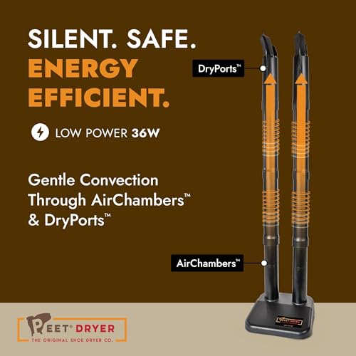 PEET, Original Dryer, Electric Shoe Dryer, Work Boots, Outdoor Gear, Athletic Gear, Silent,Energy-Efficient, Made in USA - style: Original - Wader Dryer