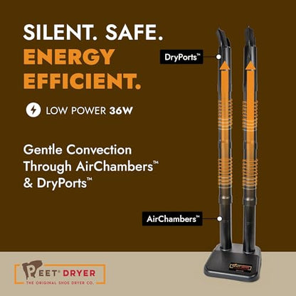 PEET, Original Dryer, Electric Shoe Dryer, Work Boots, Outdoor Gear, Athletic Gear, Silent,Energy-Efficient, Made in USA - style: Original - Wader Dryer