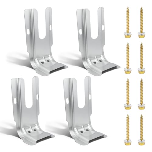 4 Pcs 316112005 Stove Anti-Tip Bracket Compatible with Frigidaire | Universal Wall/Floor Mount Kit, Reliable Range Protection, Heavy Duty Sturdy Hardware, Replaces 316112004 316112003 316107200