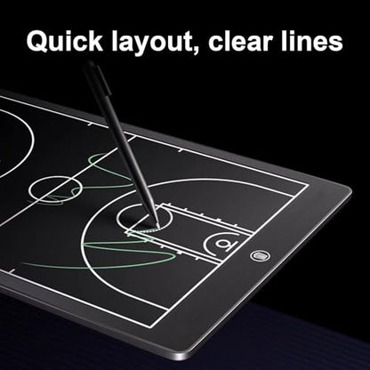 LCD Basketball Coaching Board, Electronic Basketball Tactical Board for Training Teaching Competition Command(20 inches) - size: 20 inches