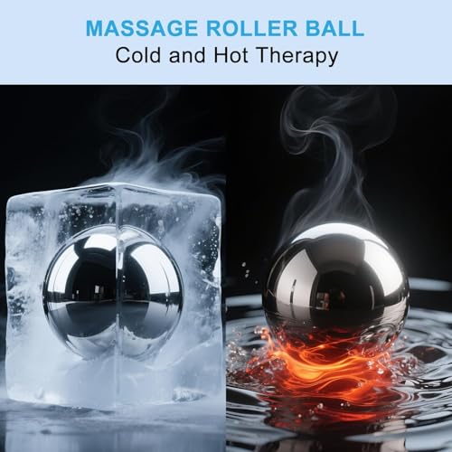 iECO Cold Massage Roller Ball - Ice Roller Ball for Muscles Deep Tissue, Cold & Heat Therapy, Plantar Fasciitis Roller - color: Ice Boat+ice Hockey+ice Ball