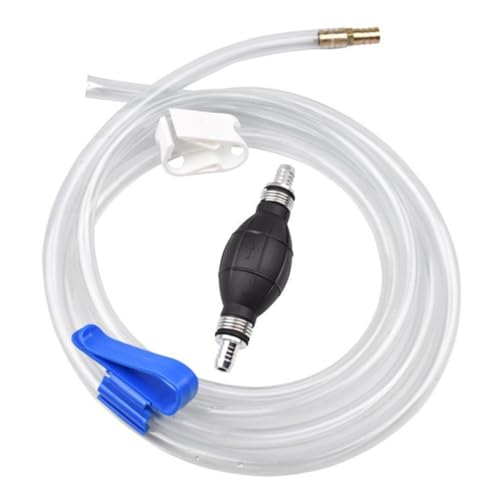 Manual Suction Hose Set for Vehicle and Aquarium, Useful Siphon Pump with Guide Oil Tube for Water and Fuel Transfer, Handheld Liquid Transfer Hose for Car and Home Use