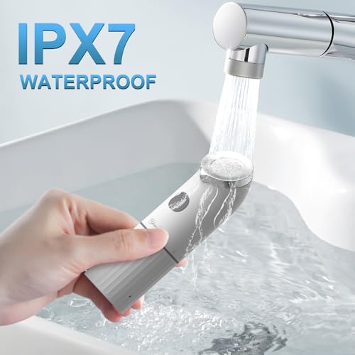 YourMate Electric Portable Bidet for Travel & Daily Hygiene, 2 Modes Spray, High Pressure Handheld, 350ML Tank, IPX7 Waterproof, AAA Battery Operated w/ Bottle Adapter