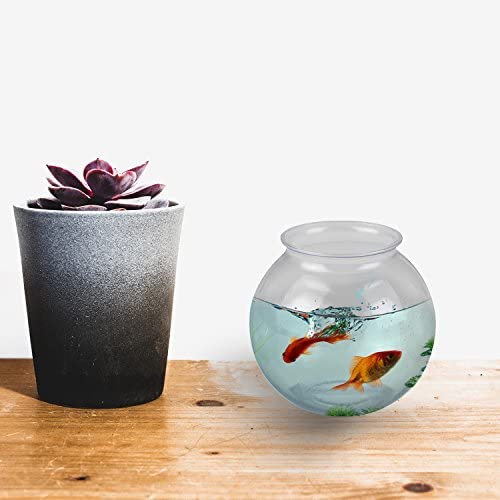 16 Oz Plastic Fish Bowls (12-Pack) Drink, Party & Decorative Ivy Bowls | BPA-Free Plastic Bowls for Candy Buffets, Carnival Games, Prize Tables, Centerpieces, Crafts & Event Displays - size: 12 Count (Pack of 1)