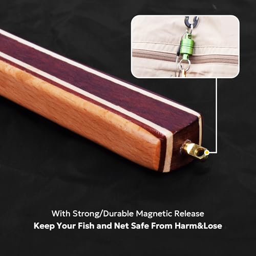 SF Fly Fishing Landing Net Soft Rubber Mesh Trout Net Catch and Release Net - style: Round Head Combo C