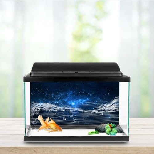 30 Inch PET Aquarium Background Self-Adhesive PVC Waterproof Fish Tank Backdrop Decoration for Freshwater and Saltwater Tanks