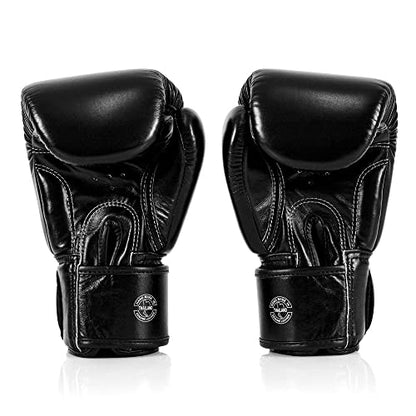 Fairtex BGV1 ONE Muay Thai Boxing Sparring Gloves - color: Black, size: 10 oz