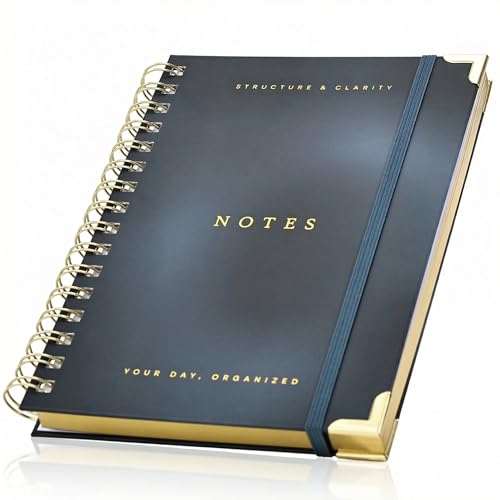 Aesthetic Daily Planner And Notebook With Hourly Schedule - Beautiful Spiral To Do List Notepad For Work/Home to Organize Tasks And Appointments - Stylish School/Office Supplies Journal Book For Women - color: Blue