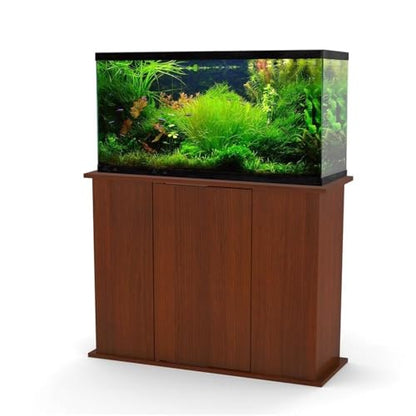 Afuera Living Upright Aquarium Stand, 30/38/45 Gallon Capacity, Serene Cherry Finish, Solid Top Design, Moisture-Resistant Laminate, Storage Cabinet, Contemporary Style for Home Aquarium or Terrarium