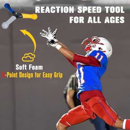 PodiuMax Hand-Eye Coordination Training, Agility & Reaction Trainer | Great for Football, Basketball, Baseball & Hockey Training, EVA for Safer Throwing & Catching, Improves Focus & Coordination