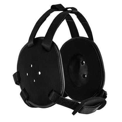 ROAR-INT Kid's Ear Guard BJJ Grappling Head Guard Adjustable Wrestling Headgear For Boys and Girls Earguard MMA Jiu Jitsu (Black) - color: Black