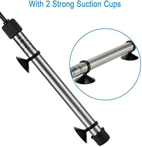 hygger 802 Aquarium Titanium Heater Rod Fish Tank Heating Element Replacement Heater Tube (Controller Excluded) 500W - size: 500W