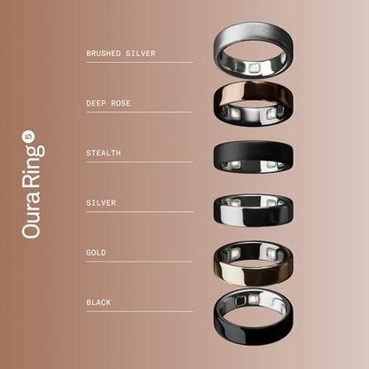 Oura Ring 5 Smart Wearable - Deep Rose - Size 7 - Fitness & Sleep Tracker - color: Deep Rose, size: 7, style: Ring