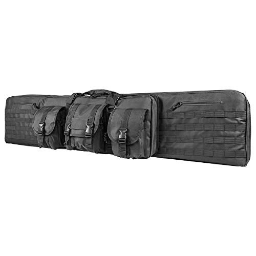 VISM by NcSTAR Double Carbine Case - color: Urban Gray, size: 55-"