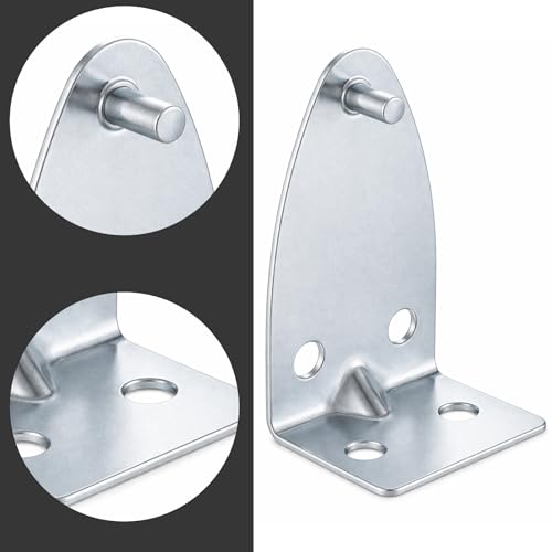 8 Pcs Hold Down Brackets Blinds Brackets Silver with Screws | Metal, Bottom Rail Holder, Replacements, Door Blind Bottom Rail Hold Clips, for Horizontal Shades, Windows Doors
