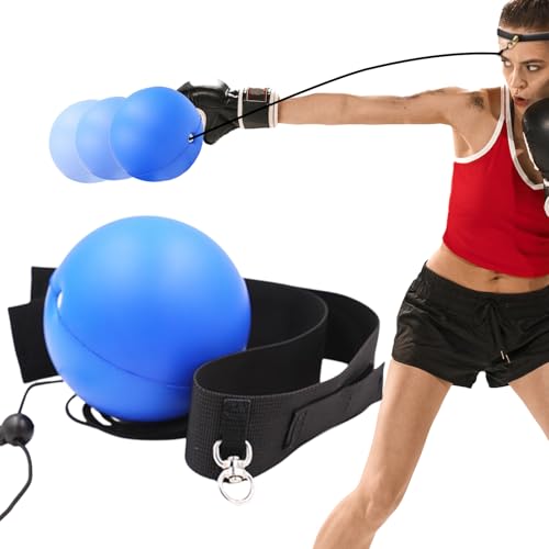 Head Boxing Ball - Boxing Headband Reflex Ball | Training Accessories, Interactive Boxball Integration Set, Practice Fitness Set for Adults Kids