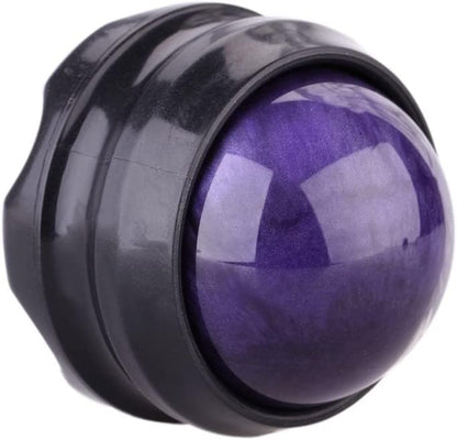Manual Massage Ball Pain Relief Back Roller Massager Self Massage Therapy & Relax Full Body Tools for Sore Muscle Joint Pain Essential Oils or Lotion Relax (Purple) - color: Purple