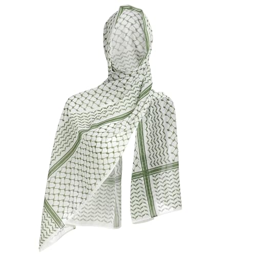 Palestinian Keffiyeh Scarf Wrap for Women Abaya Prayer Shawl Muslim Keffiyeh Printed Chiffon Hijab Scarf