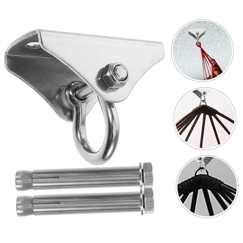 BESPORTBLE Stainless Steel Heavy Duty Ceiling Mount Hammock Hanging Hook Set Easy Installation Kit with Rotating Hangers for Punching Bag Swing and Hammock Chair Suspension