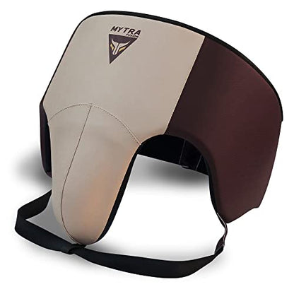 Mytra Fusion Groin Guard Boxing Groin Guard for MMA, Muay Thai, Kickboxing and Martial Arts Abdominal Protector for Training, Sparring, Grappling, Taekwondo and Fighting - size: Small-Medium
