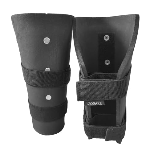 LEONARK Black Armoury Hema Fencing EVA Forearm Overlays Light Adjustable Unisex Armor Arm Guard Protectors
