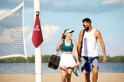 Magnetic Multi Sport Microfiber Towel for Gym, Running, Tennis, Workout, Golf Bags, Strong Magnet Hold, Gym Towels, Magnetic Golf Towels, Fast Drying, Men & Women, Crimson Red - color: Crimson Red