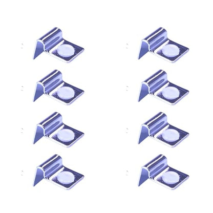 Peiiwdc 8pcs Stainless Steel Aquarium Cover Clip Optional Thickness Lid Clamps Brackets for Fishtanks Aquarium Lid Clamps - size: 4mm