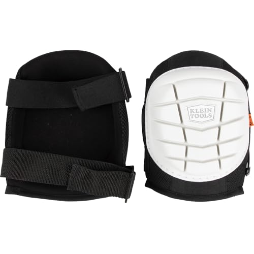 KLEIN TOOLS 60849 Non-Marring Knee Pads for Work, Construction, Tile, Flooring, for Men and Women, Lightweight Gel and Foam Padding, One Size - size: Non-Marring Lightweight