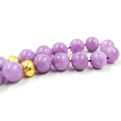 ALBASHAN Natural Purple Agate Tasbih 33 66 99 Beads Gift Eid Al-Fitr Rosary Muslim Bracelet Islam Rosary - color: 10mmx99beads