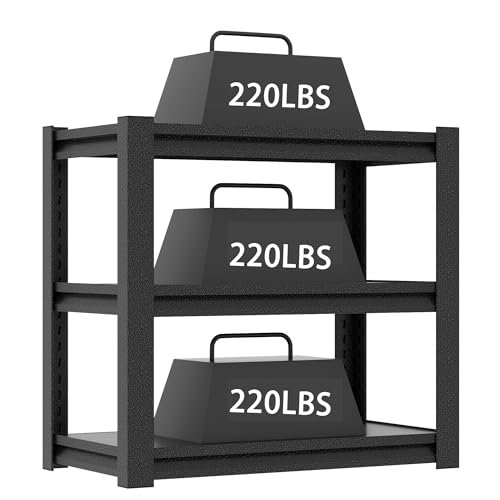 20-30 Gallon Fish Tank Stand - Metal Aquarium Stand, 34 "W x 18 "D x 31" H Adjustable Heavy Duty Reptile Tank Stand, Adjustable 3-Tier Fish Tank Rack Shelf for Home Office, Tank Not Included - color: Black, size: 34 "W x 18 "D x 31"H